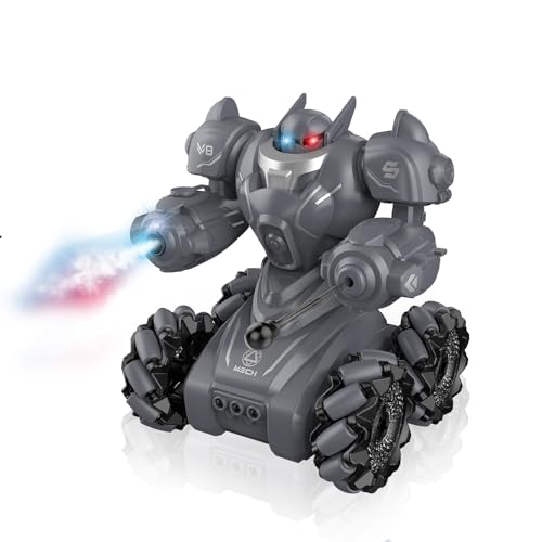 Image of Magicwand Drift Stunt Programmable Gesture Sensing Dancing & Walking Robot for Kids with Lights【White or Black】