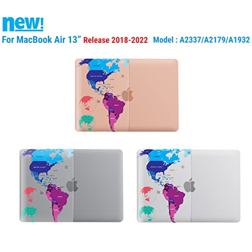 Capa para MacBook Air 13 polegadas da IBENZER 2020 2019 2018 nova versão A1932, capa rígida para App