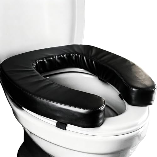 Siège-toilette surélevé haut de gamme avec coussin imperméable