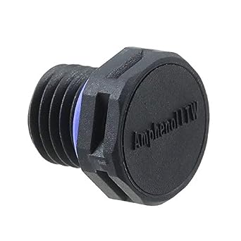Connector Accessory, Black, Vent, Amphenol LTW M12 Sensor Connectors