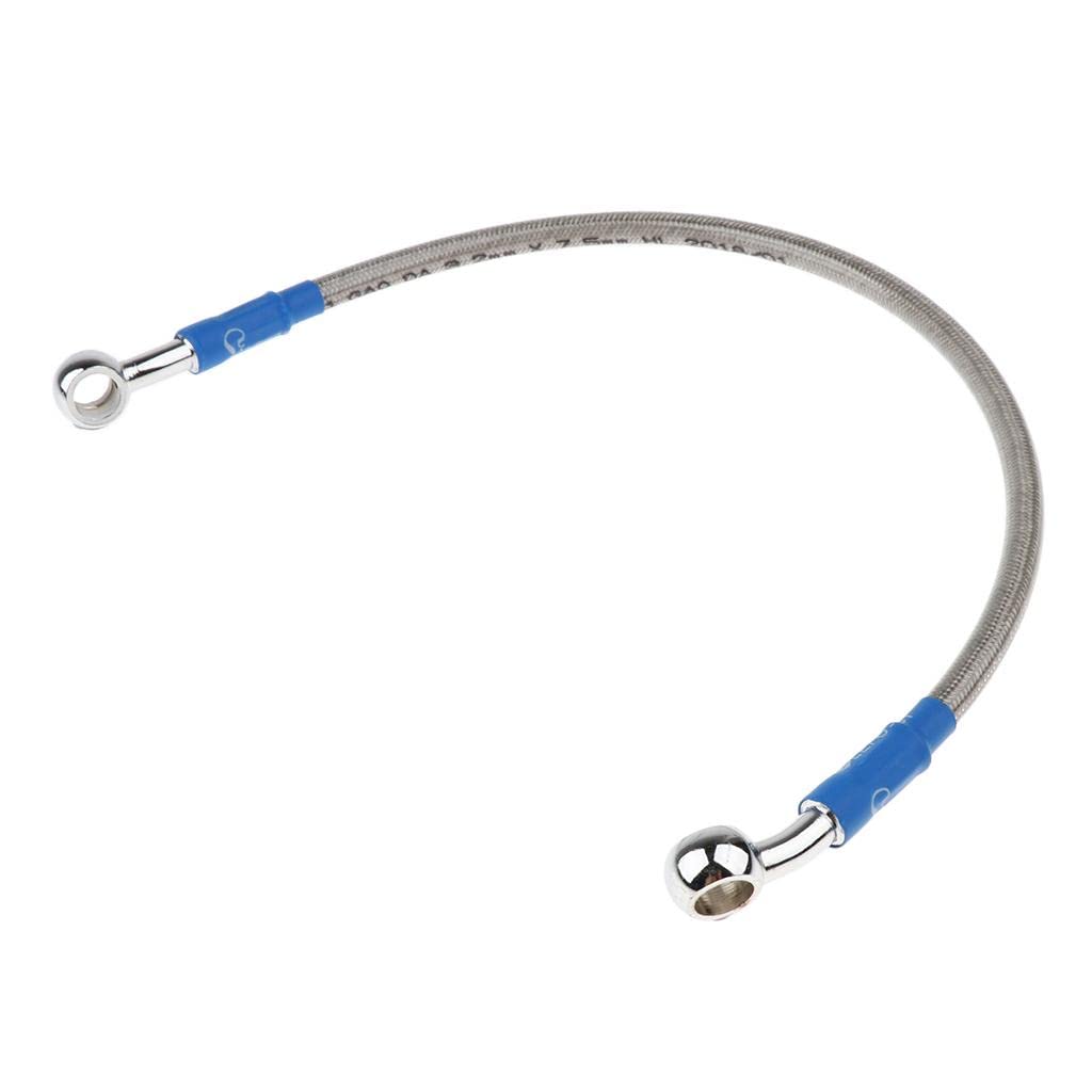 LOOM TREE® Motorcycle Brake Oil Hose Line Pipe Fitting Stainless Steel Braided 39Cm | 1 Piece Brake Oil Hose Line - Image 2 thumbnail