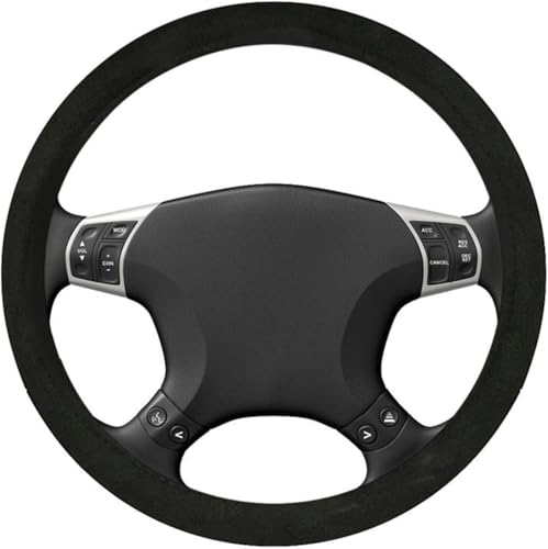 Beheizbare Lenkradhülle Auto 12V 38cm Auto Lenkrad Heizung Warm Lenkradheizung Bezug mit Elektrischer Heizbezug Weicher Plüschbezug Dehnbar Autozubehör Dekoration Für Damen Herren