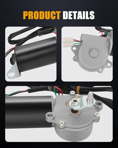 Image of ROADFAR Front Windshield Wiper Motor Compatible for Jeep for CJ5 1976-1982 | For Jeep For CJ5 1976-1982|For Jeep For CJ7 1976-1982|Replace 5453956|620-00608|3 Pins
