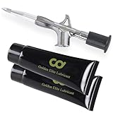 CyclingDeal Bike Bicycle Grease Lubricant Injector Gun 9/16' Threaded - Mini Tool for Greasing Bottom Bracket & Headset Bearings & Pedals & Hubs -...