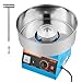 VEVOR Cotton Candy Machine Commercial, 1000W Electric Candy Floss Maker, Easy Use with 15 inch Stainless Steel Bowl and Sugar Scoop, Makes Hard Candy for Home Kids Birthday, Family Party, Blue