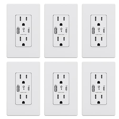 Prise USB C murale pour recharger vos smartphones dans le salon familial