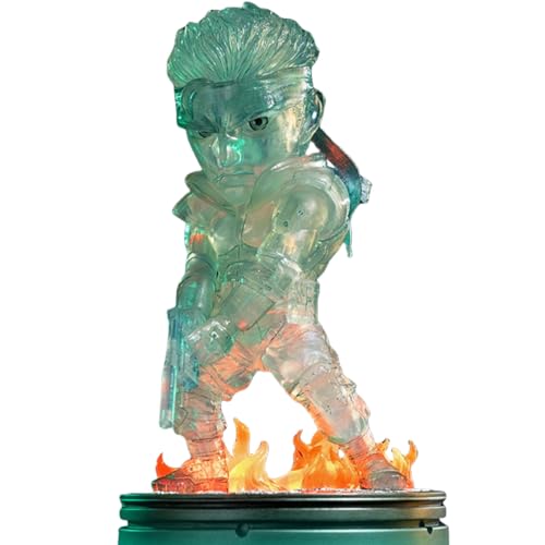 HiPlay First 4 Figures Metal Gear Solid – Solid Snake Estatua Transparente Verde de 8 Pulgadas