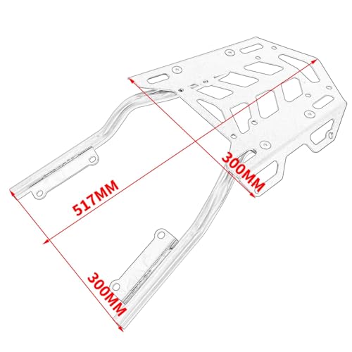 Support de chargement queue et porte-bagages moto CB650R acier - 5