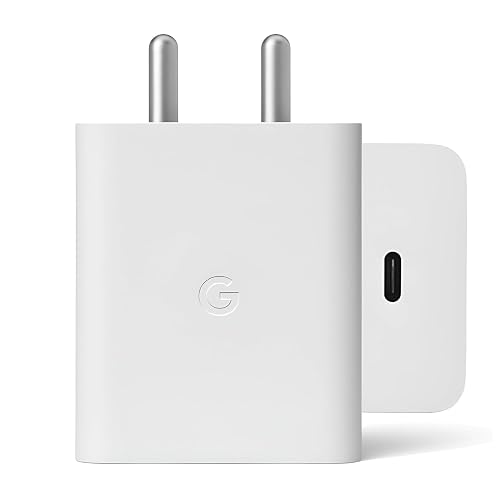30W Type-C Fast Charger Adapter Compatible for Google Pixel 9 Pro/8/8a/7 Pro/7/6 Pro/6a and Pixel Tablet /-Android Rapid Charging Support White