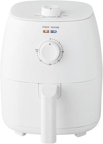 Arctic White 2.2 Qt Compact Air Fryer - Nonstick Dishwasher Safe, Auto-Shutoff, 175F-400F  Small KitchenDorm Essential