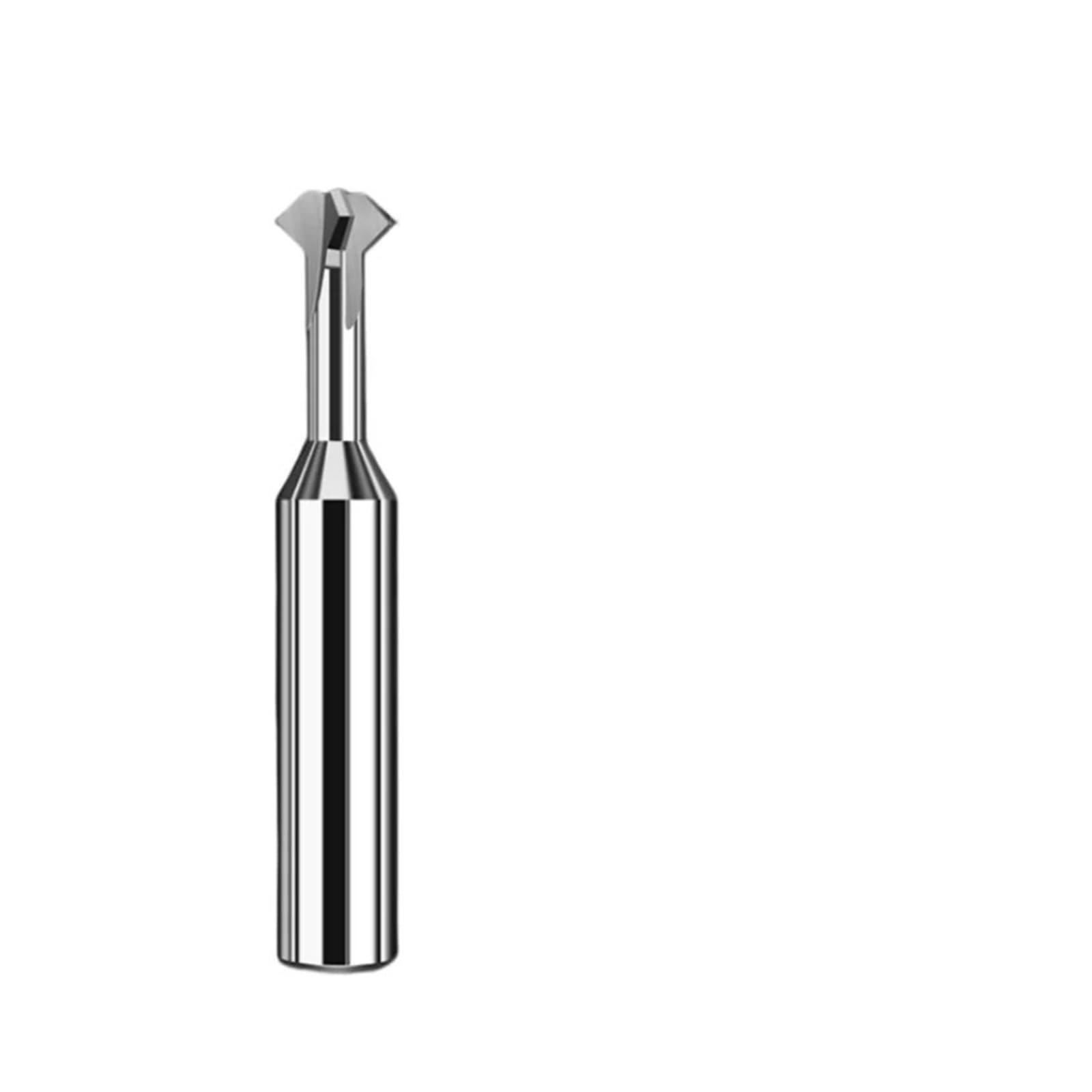 Fresa para ranuras en T Cuchillo de biselado con orificio interior superior e inferior de 90 grados, cortador de fresado de carburo de tungsteno de acero(Processed Aluminum,8XD4.8XD8X64X4T)