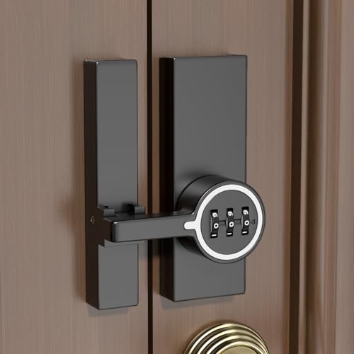 INIRET �@�B���p�X���[�h���b�N �[���̃h�A�p 3���̃R���r�l�[�V�����t���b�v���b�` �v���C�o�V�[��ی삷��L�[���X�G���g���[ - ���A�L���r�l�b�g�A�o�X���[���A�����˂ɓK���Ă��܂� (2, �u���b�N(����))