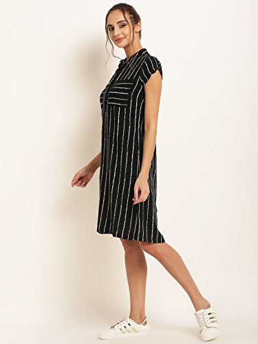 Image of Rare Women's Polyester A-Line Knee-Length Casual Dress