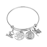 HLENA Military Mom Gift Lord Protect Him While He Protect Us All Army Mom Inspirational Bracelet...