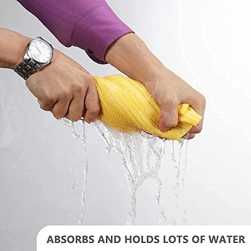 CAR SAAZ Super Absorbent PVA Chamois | Leather Towel for Car, Office, Home Cleaning | Super Absorption Chamois Capacity of 250 Ml Water(43X32 cm) (Pack of 1)