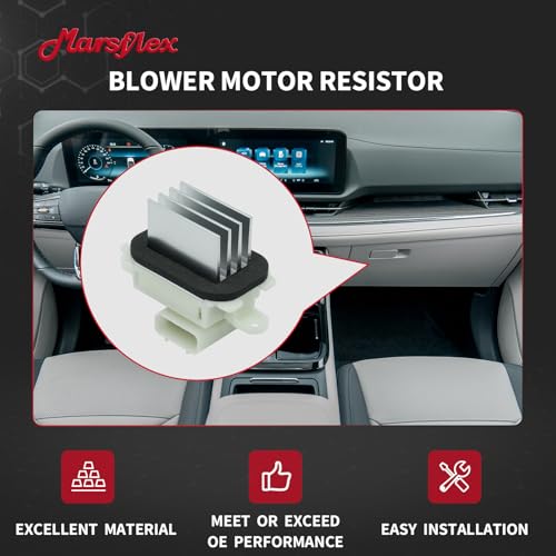 Image of Marsflex Blower Motor Resistor Fit for 2009-2017 Ford F150 Expedition | with Harness, Fit Auto AC System, Fit for Lincoln Navigator, Blower Resistor BL3Z19E624A 2010 2011 2012 2013 2014 2015 2016