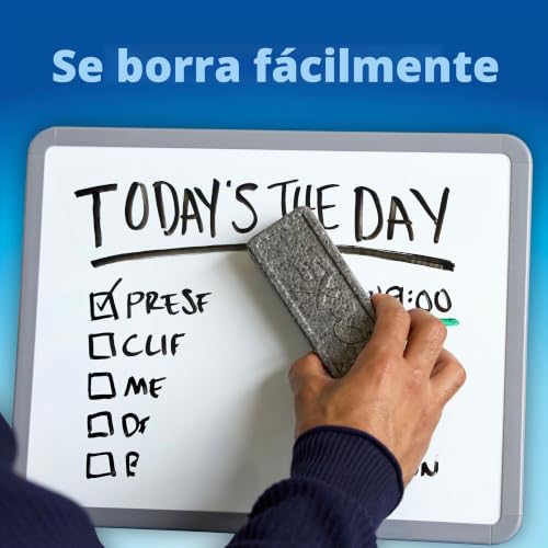Rotuladores de borrado en seco Expo punta cincel en 8 colores vivos para pizarras 4