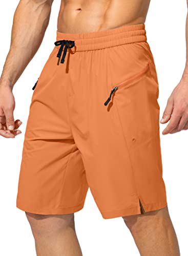 Image of Men's Swim Trunks Quick Dry Board Shorts with Zipper Pockets Beach Shorts Bathing Suits for Men - No Mesh Liner