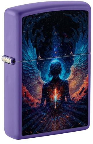 Encendedor Zippo Diseño Ángel Morado Mate miniatura 1