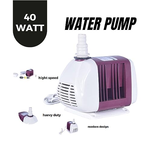 Image of Depron 40 Watt Multipurpose Submersible Water Pump | Thermal Overload Protection | Auto Restart After Cooling | For Air Cooler, Aquarium, Pond, Fountain, (40 Watt Subo Maroon)