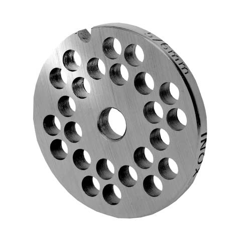 WolfCut Disco forato in acciaio inox, misura 5 – 6,0 mm, compatibile con tritacarne Grossag HFW5
