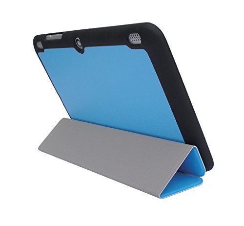 iShoppingdeals Denim Blue Slim Shell Case for Insignia Flex 8 NS-P16AT08 8-Inch Android Tablet, Tri-Fold Ultra Slim Lightweight Stand Cover Case