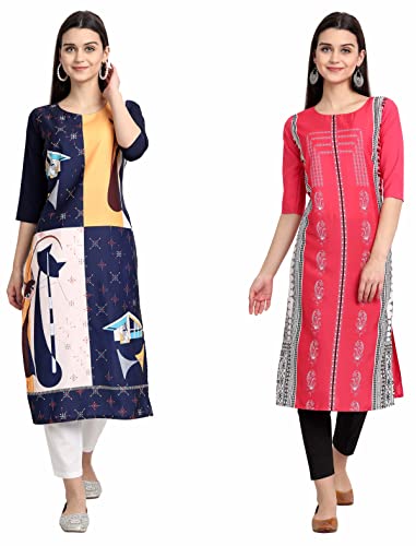 Image of Women's Crepe Straight Kurta