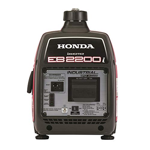 Honda 663530 EU2200i 120V 2200-Watt 0.95 Gallon Companion Portable Inverter Generator with Co-Minder