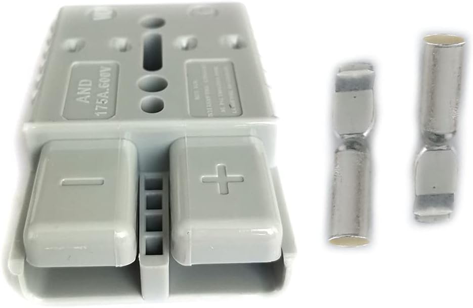 DEVMO 2pcs 175A Battery Quick Connect Disconnect Electrical Plug 175A 600V 2AWG Compatible with Winch or Trailer
