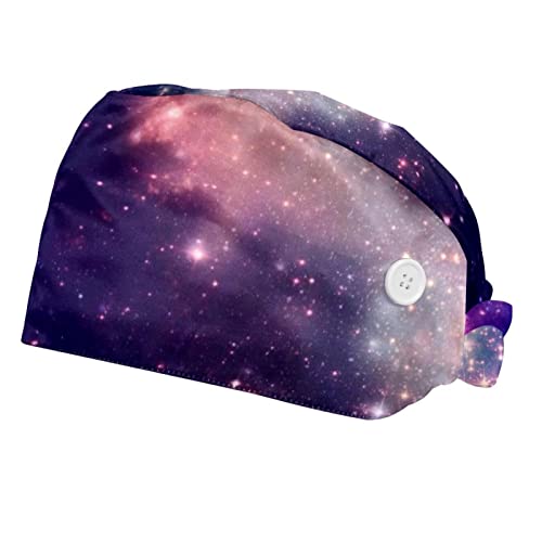 Chapeaux de travail galaxie espace etoile - Casquette unisexe pour hommes et femmes en lot de 2