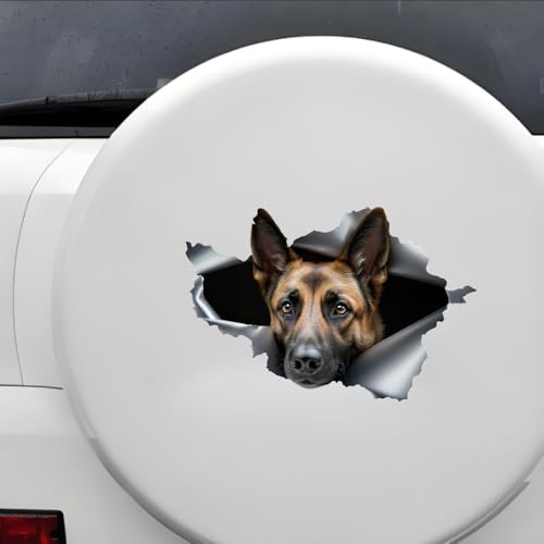 Pegatina para coche de pastor alemán reflectante e impermeable 3D 7