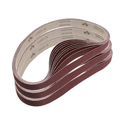 LYNKO 15 Pack Sanding Belts for Wood and Metal Cover