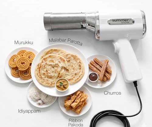 Image of Summer Snow Electric Parotta Maker (Summer Snow Electric Idiyappa Maker + Porotta Extruder) 10 Molds