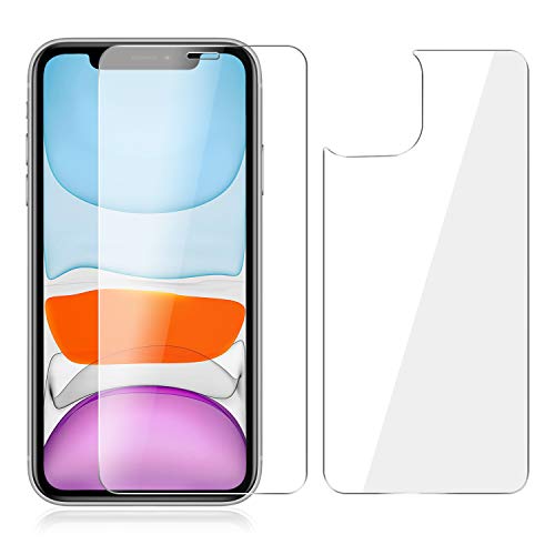 Beeyoka [3 Pack] Screen Protector For Iphone 11, Iphone 11 Camera Protector, Iphone 11 Front And Back Screen Protector Tempered Glass [Anti-Scratch] [New Version] Protective Film #TOP3