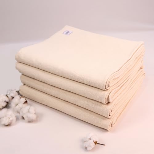Yogikuti Iyengar Cotton Yoga Blanket Set of Four – Thick Handwoven Yoga Blankets for Restorative Yoga, Meditation & Pranayama – Premium Cotton Yoga Blanket for Support & Comfort in Pranayama