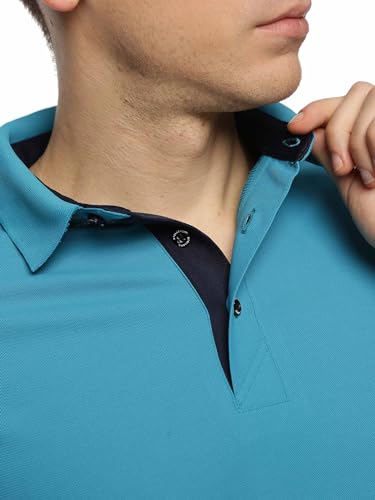 Image of STELLERS Men's Classic Golf Polo T-Shirt Wrinkle Free Quick Dry Soft and Feather Touch Feel Regular Fit