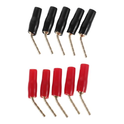 Conector banana Gatuida de cobre y PVC para cable de altavoces en cine en casa y amplificador 10 uds