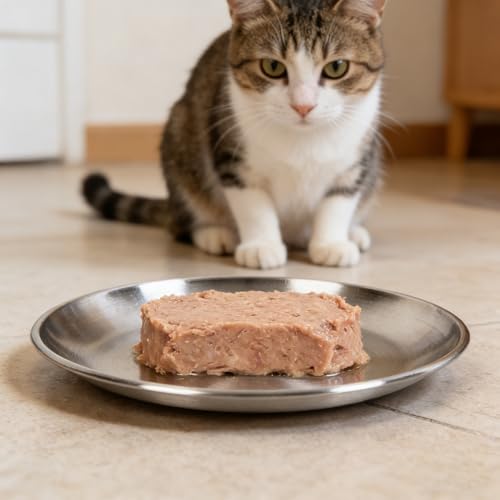 15 Stück Katzennapf Flach Futternapf Katze - 14cm Fressnapf Katze Katzen Napf Katzennäpfe Katzennäpfe Katzenteller Edelstahl Katzenschüssel Katzenfressnapf Kleine