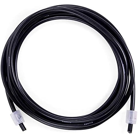 EliteSRS, PVC Jump Rope Cord, 10' Rope with Snap-Lock Cord Ends, 5mm Thick, Black Cover