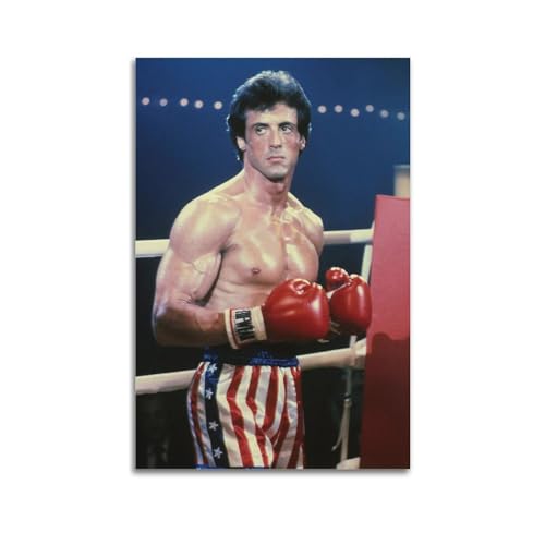 DATOZA Póster decorativo de Rocky 3 de Rocky Balboa, póster decorativo de pared, póster de pared e imagen artística moderna para decoración de dormitorio familiar, 12 x 18 pulgadas (30 x 45 cm)