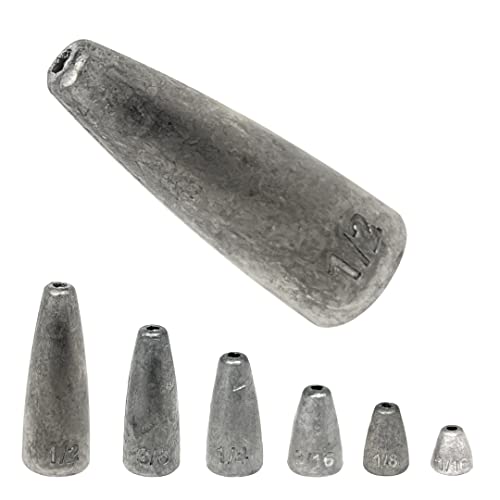Reaction Tackle Lead Worm Weight 3/8 oz Natural (25Pack)