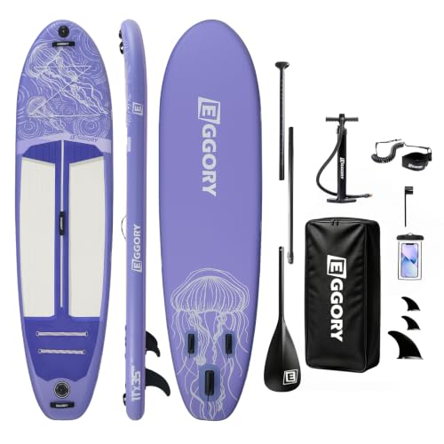 Image of Inflatable Paddle Board, Stand Up Paddle Board | Stable Design with Non-Slip Comfort Deck, Portable Travel Paddle Board