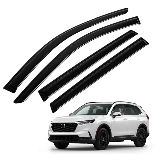 Image of CRV Rain Guards - Window Visors for Honda CR-V CRV 2023-2025 2026, Out-Channel Side Window Rain Guards for CRV Accessories, 4PCS, Black, Car Accessories
