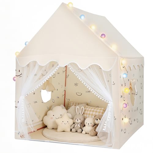 FUNYKICH Kinder Spielzelt, Kinderzelt Robust Innen & Außen 120x100x130cm