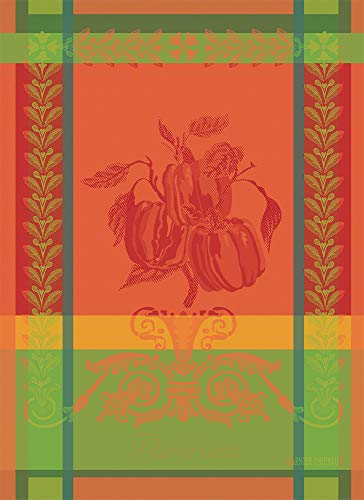 Garnier Thiebaut Poivron Paprika Kitchen Towel, 22 x30 , Emerald