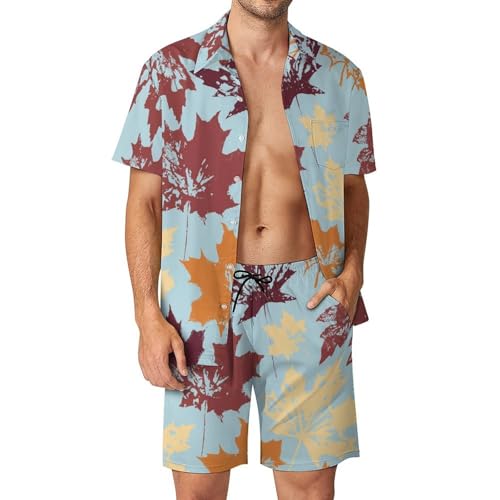 Chemise Hawaïenne Homme ensemble short pantalon de plage vêtement été 2 pièces taille S