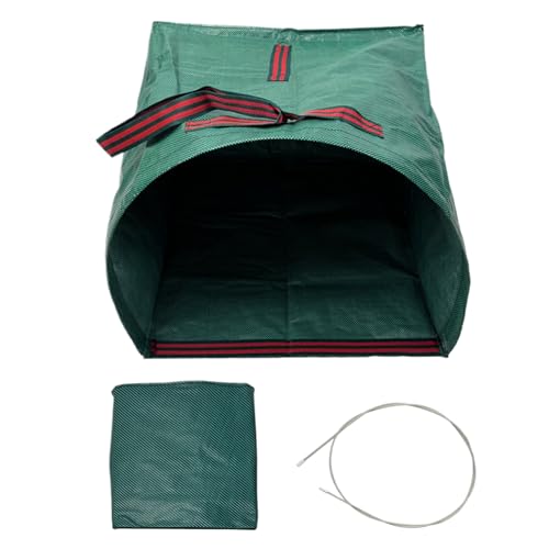 Bolsas de césped | Cesta de recogida de basura grande resistente | Bolsas reutilizables plegables para césped y hojas | para acampar al aire libre, jardinería, construcción, hogar, cocina