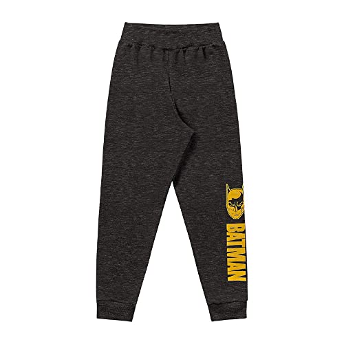 Calça em Moletom Batman, Meninos, Fakini, Preto Mescla, 6 (até 8)