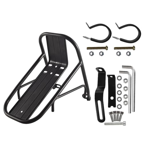 Estante de carga frontal antideslizante para bicicletas y bolsas de lona 7