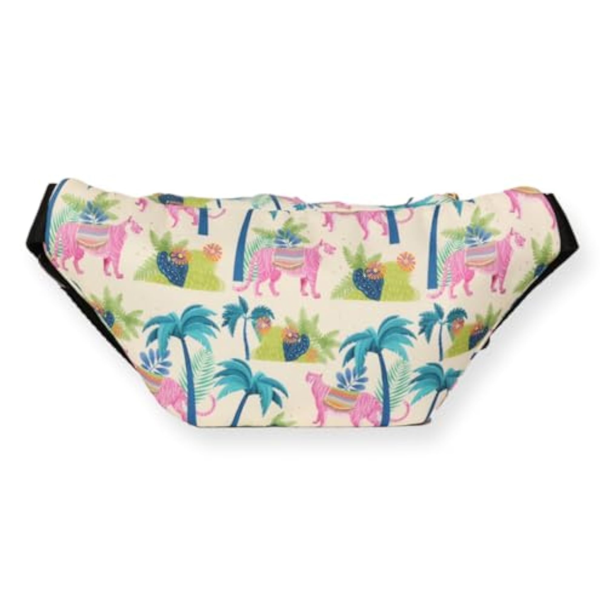 Jungle Party Fanny Pack, Canvas & Vegan Leather, Travel Friendly